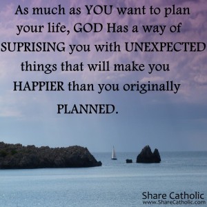 God’s plan is always perfect!