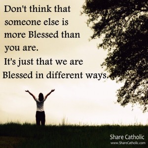 We are all Blessed in different ways