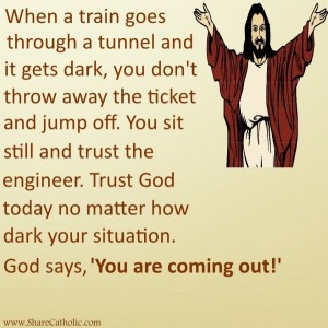 Trust God no matter how dark your situation!