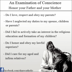 An Examination of Conscience – The Fourth Commandment