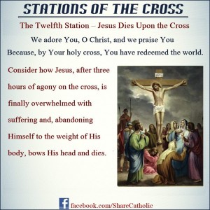 The Twelfth Station: Jesus dies on the cross