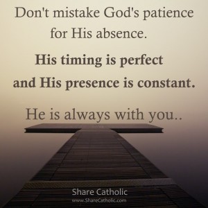 God’s timing is perfect