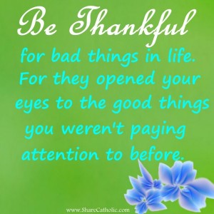 Be Thankful.