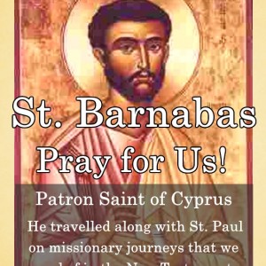 St. Barnabas (Feast Day – June 11th)