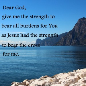 Lord, be my strength