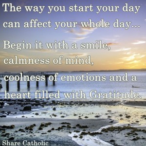 The way you start your day can affect your whole day