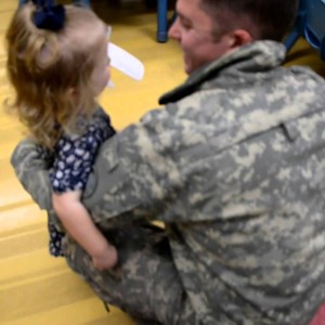U.S. Soldier Surprises his 2 Year-Old Daughter at School