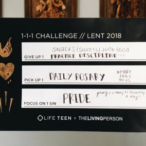 Have you Taken the Awesome 1-1-1 Lenten Challenge?