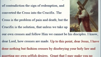 The Second Station – Jesus carries his cross