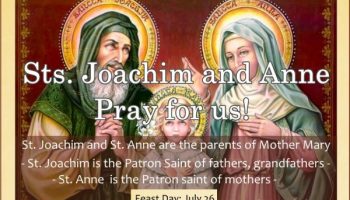 Sts. Joachim and Anne (Feast Day – July 26)