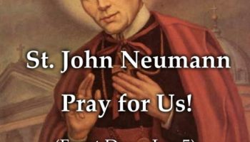 St. John Neumann (Feast day – Jan 5)