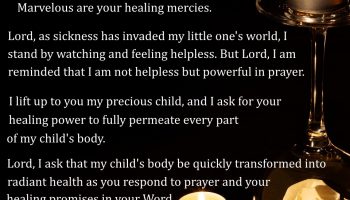 A Prayer for a Sick Child
