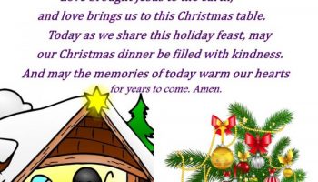 A Christmas Dinner Prayer
