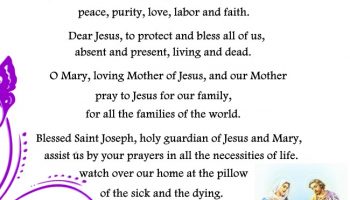 A Prayer for our Family